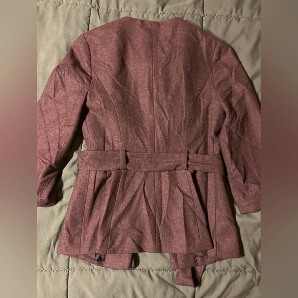 Tabitha Anthropologie foliage finder wool jacket coat ruffle size 0 - Picture 8 of 11